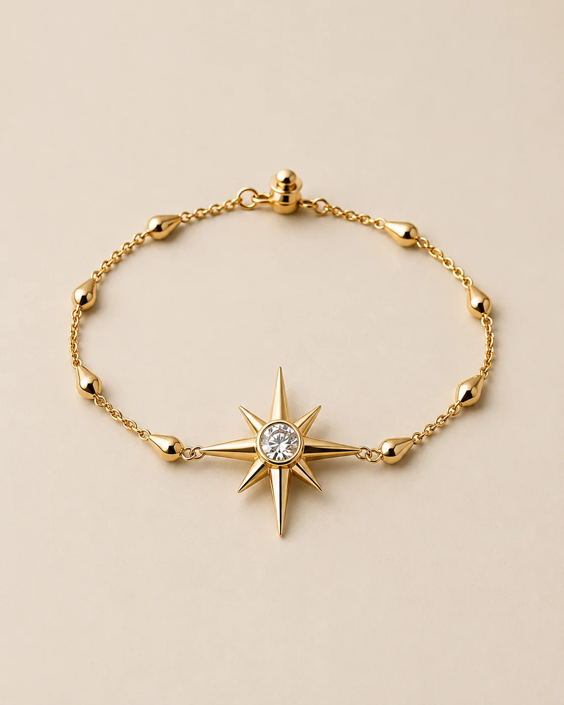 North Star Bracelet in gold